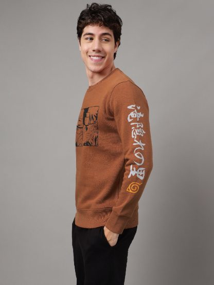 Naruto Brown Sweatshirt For Men - Image 3