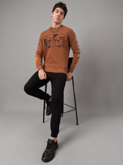 Naruto Brown Sweatshirt For Men - Image 4