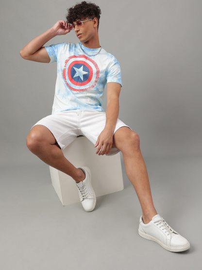 Captain America Blue Tshirt For Men - Image 4
