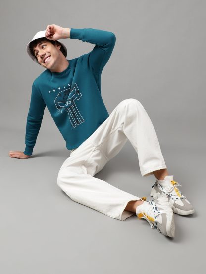 Punisher Blue Sweatshirt For Men - Image 4