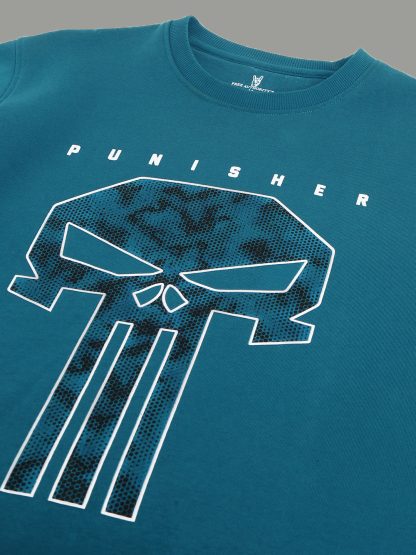 Punisher Blue Sweatshirt For Men - Image 5
