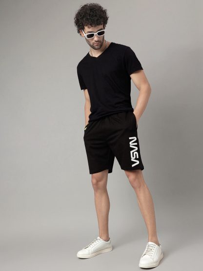 NASA Black Shorts For Men - Image 4