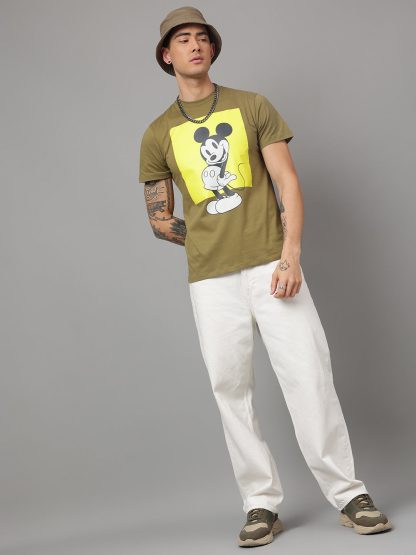 Mickey & Friends Green Tshirt For Men - Image 4