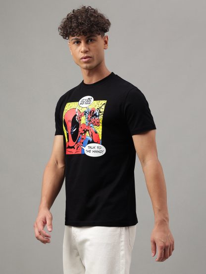 Deadpool Black Tshirt For Men - Image 3