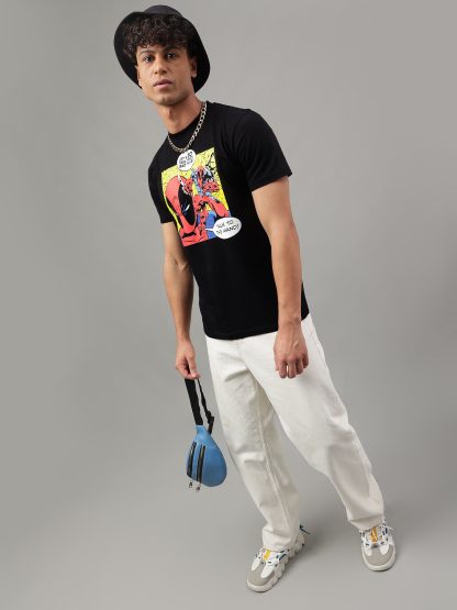 Deadpool Black Tshirt For Men - Image 4