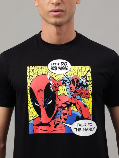 Deadpool Black Tshirt For Men - Image 5