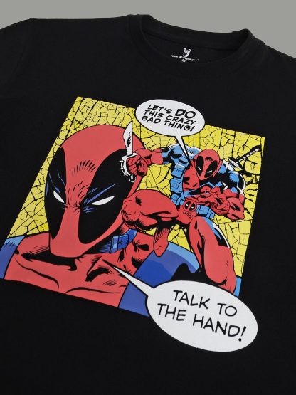 Deadpool Black Tshirt For Men - Image 8