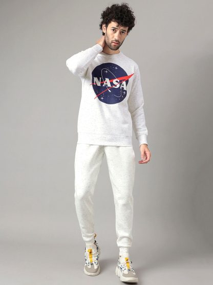 NASA White Sweatshirt For Men - Image 4