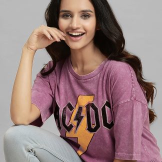 ACDC Oversized Tshirt For Women