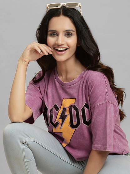ACDC Oversized Tshirt For Women