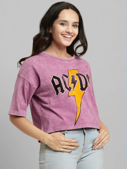 ACDC Oversized Tshirt For Women - Image 3