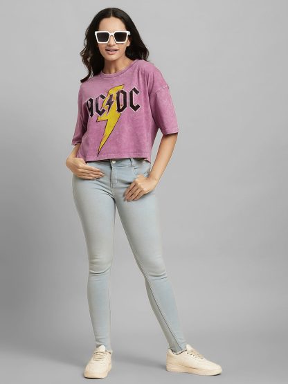 ACDC Oversized Tshirt For Women - Image 4