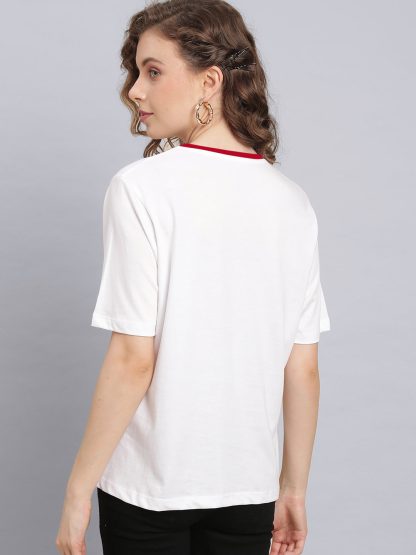 The Flash Relaxed Fit White Tshirt For Women - Image 4