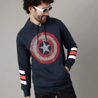 Captain America Blue Hoodie For Men