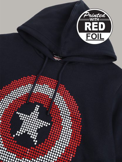 Captain America Blue Hoodie For Men - Image 2