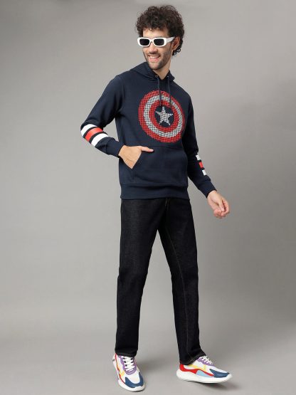 Captain America Blue Hoodie For Men - Image 5