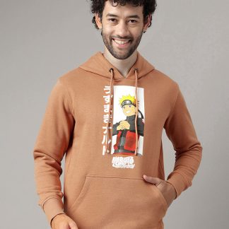 Naruto Cream Hoodie For Men