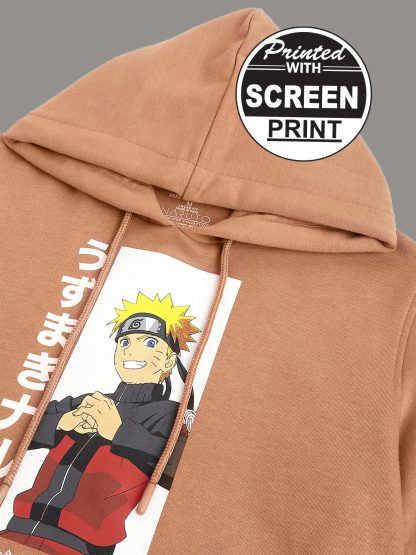Naruto Cream Hoodie For Men - Image 2