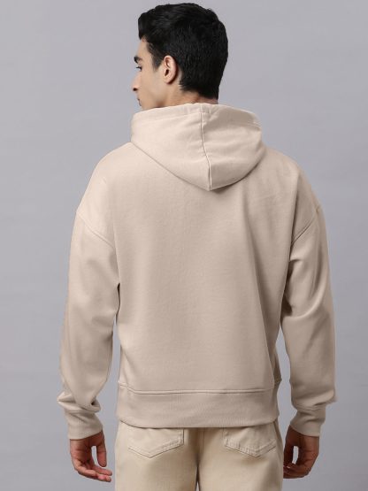 Rick & Morty Oversized Cream Hoodie For Men - Image 4