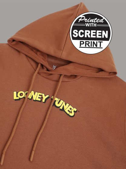 Looney Tunes Brown Hoodie For Men - Image 2