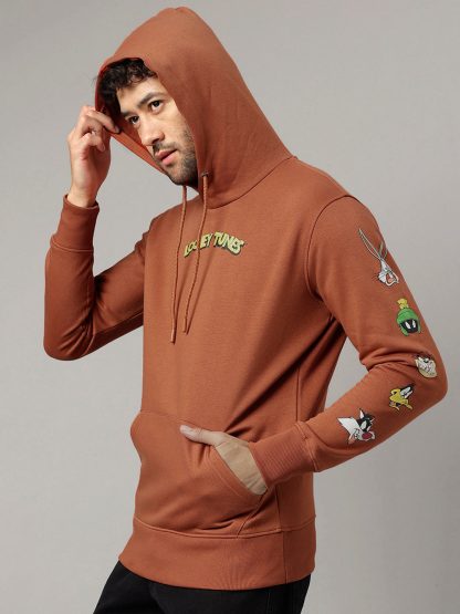 Looney Tunes Brown Hoodie For Men - Image 3