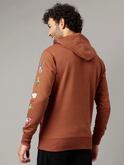 Looney Tunes Brown Hoodie For Men - Image 4