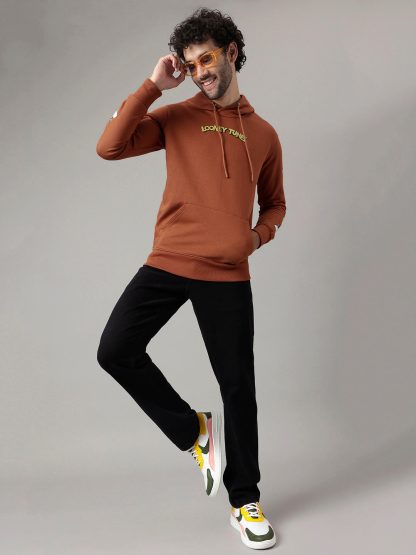 Looney Tunes Brown Hoodie For Men - Image 5