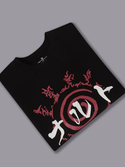 Naruto Oversized Black Sweatshirt For Men - Image 2