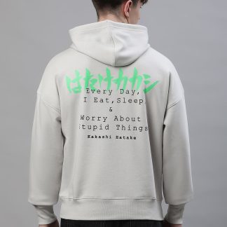 Naruto Oversized Blue Hoodie For Men