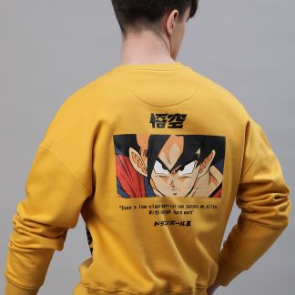 Dragon Ball Z Yellow Sweatshirt For Men