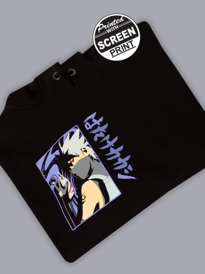Naruto Oversized Black Hoodie For Men - Image 2
