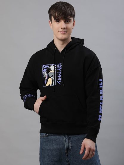 Naruto Oversized Black Hoodie For Men - Image 3