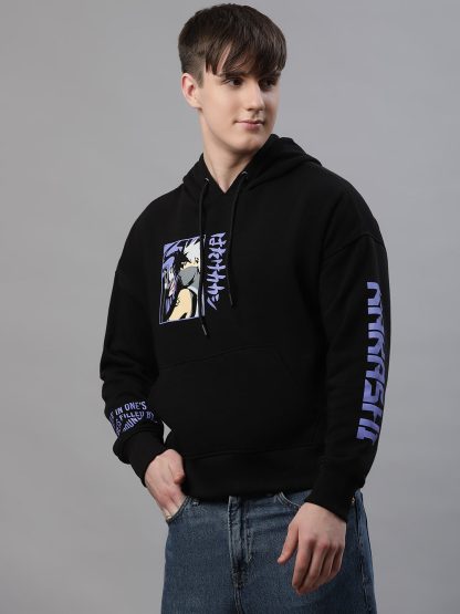 Naruto Oversized Black Hoodie For Men - Image 4