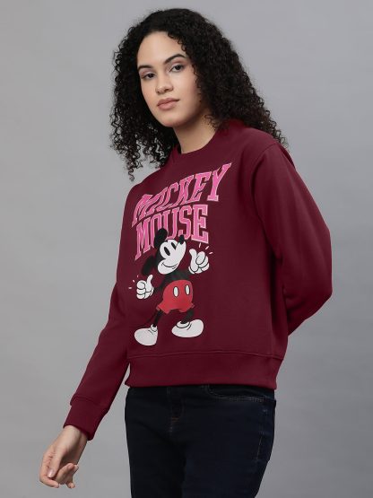 Mickey & Friends Relaxed Fit Sweatshirt For Women - Image 3