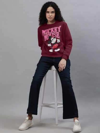 Mickey & Friends Relaxed Fit Sweatshirt For Women - Image 5