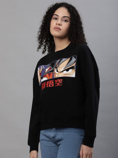 Dragon Ball Z Black Sweatshirt For Women - Image 3