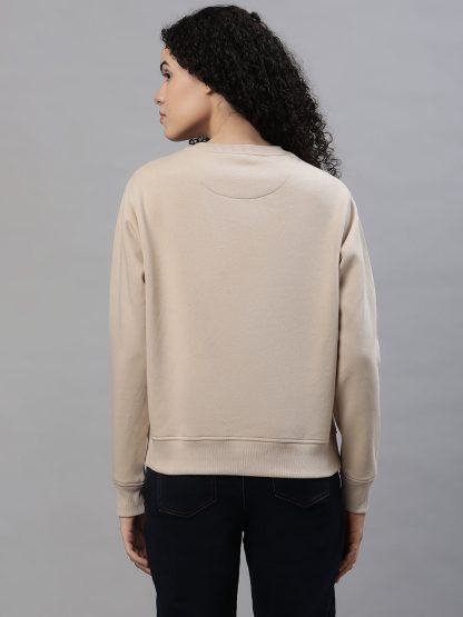 Mickey & Friends Light Brown Sweatshirt For Women - Image 4