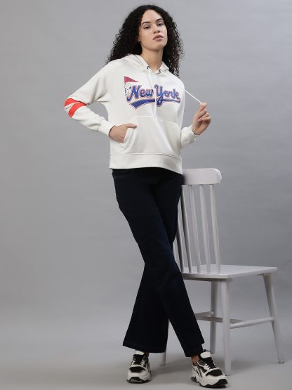 Peanuts Off-White Hoodie For Women - Image 5