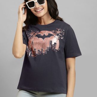 Batman Grey Tshirt For Women