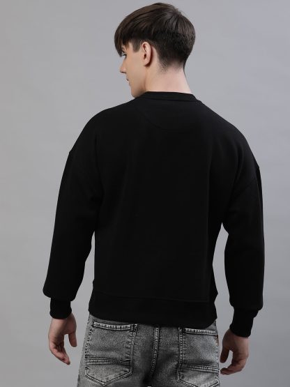 NASA Oversized Black Sweatshirt For Men - Image 4