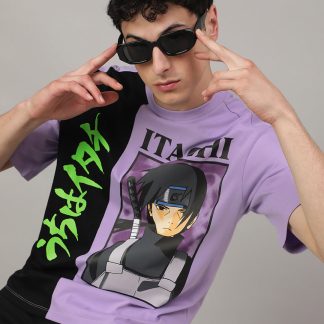 Naruto Printed Oversized Tshirt For Men