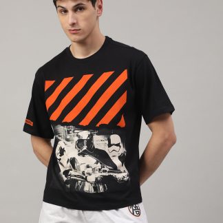 Star Wars Ep- Ix Printed Oversized Tshirt For Men