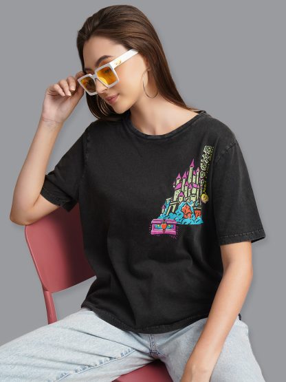 Disney Snow White The Evil Queen Relaxed Fit Tshirt Women - Image 2