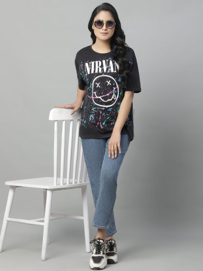 Nirvana Oversized Tshirt For Women - Image 5