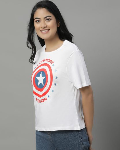 Captain America Relaxed Fit Tshirt For Women - Image 3