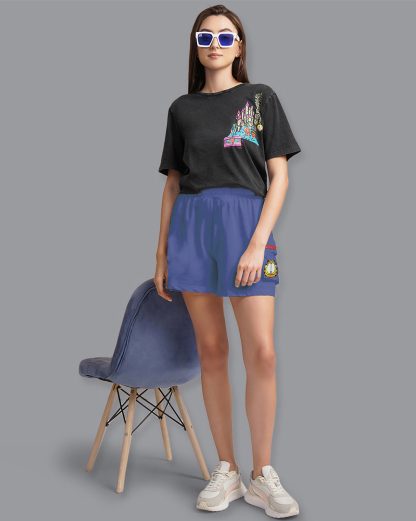 Garfield Printed Blue Shorts Women - Image 4