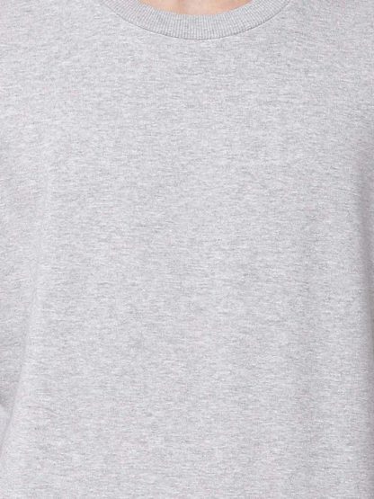 Grey Melange Sweatshirt Men - Image 2