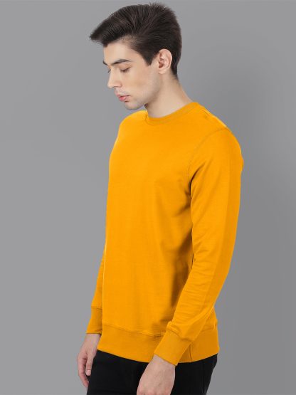 Yellow Sweatshirt Men - Image 3