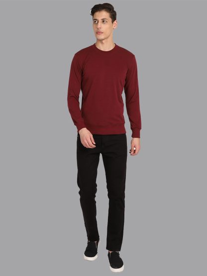 Maroon Sweatshirt Men - Image 5