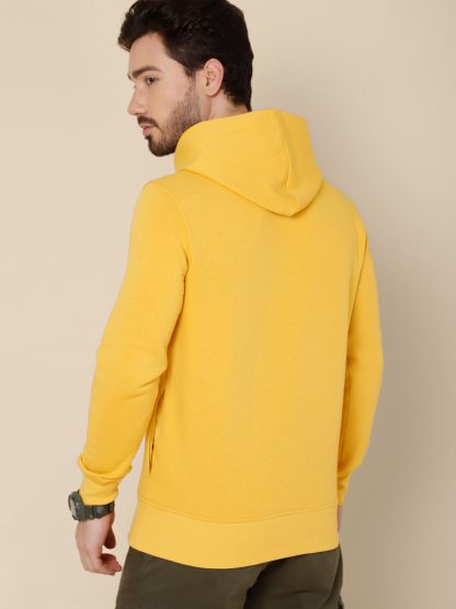 Yellow Hoodie For Men - Image 3